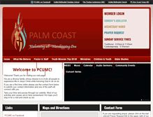 Tablet Screenshot of palmcoastumc.org